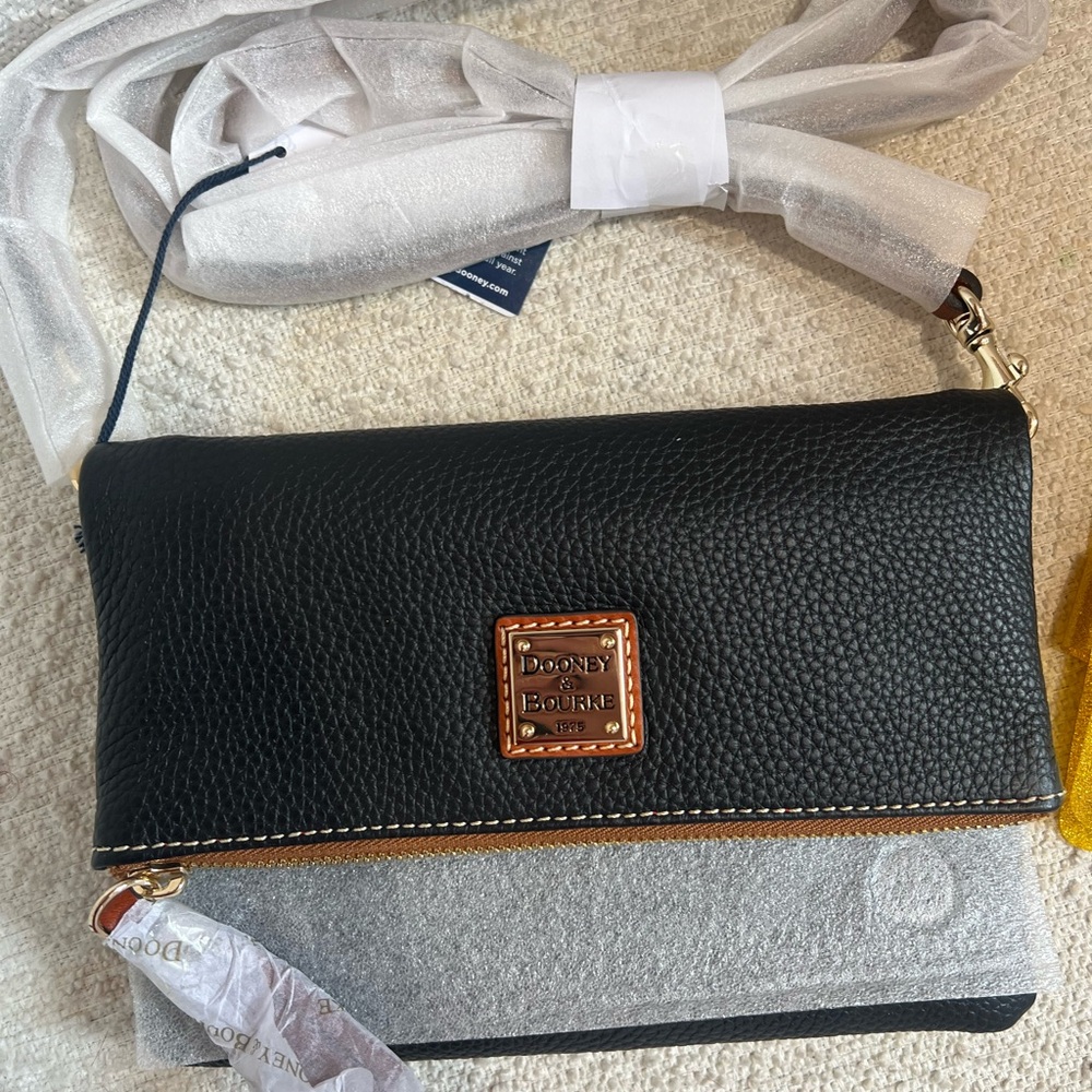 Dooney & Bourke Black Leather Crossbody Bag
